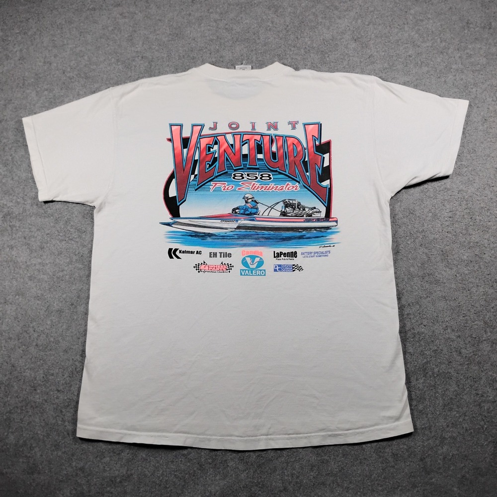 Vintage Fruit of the Loom Lofteez Joint Venture 858 Pro Eliminator T-Shirt XL